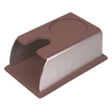 便利咖啡填壓墊, C型 不鏽鋼支架 棕色, 1個