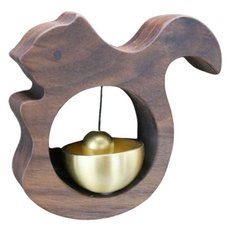 Fitflo木質門鈴風景黑胡桃松鼠, 單色