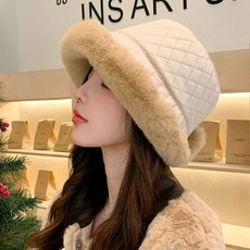 페이퍼먼츠 벨벳 퀼팅 벙거지 모자 23434