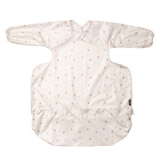 베이비클로 유아용 이유식 식탁일체 긴팔 일반형 방수 턱받이, 곰 베이지, 1개입, 1개