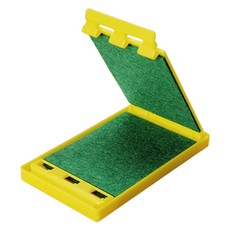 탑피아 간편한 기타줄 스트링 클리너 옐로우 스트랩 바닥이 굵은 펄 세트, 1개