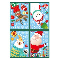 소니오 해피 크리스마스 인테리어 스티커 4종 세트, 03 프렌즈