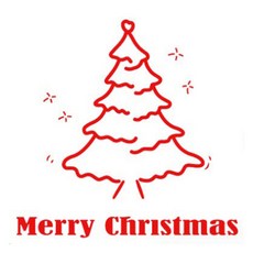 소니오 심플 트리 인테리어 스티커, 02 레드