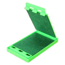 탑피아 간편한 기타줄 스트링 클리너 그린 스트랩 바닥이 굵은 펄 세트, 1개