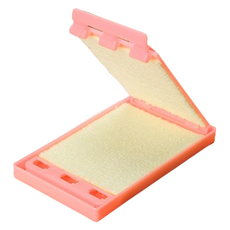 Toppia 簡易吉他弦清潔器 粉紅背帶 柔軟珍珠收納袋, 1個