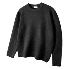 HARRISON HOMME 男女通用寬鬆版型羊毛彈性圓領針織衫 HA-1496 MEL1029