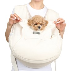 RITOGATO Bodeully Cooloud 前背包 + 腰帶組合, 奶油色, 1套