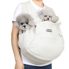 RITOGATO Bodeully Cooloud 前背包 + 腰帶組合, 淺灰色, 1套