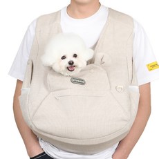 RITOGATO Bodeully Cooloud 前背包 + 腰帶組合, 米色, 1套