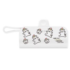 웨이브스튜디오 멍뚱 펌핏 도킹 보조배터리 5000mAh 8핀 C타입케이블, 케이크조아