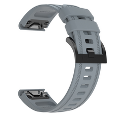 Finest One Garmin Enduro 3 / Fenix 8 / Fenix E 矽膠智慧手錶錶帶 20mm, 1個, 灰色