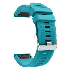 Finest One 適用於 Garmin Fenix 8 / Fenix E 單一款式矽膠智慧手錶錶帶 22mm, 1個, 天空藍