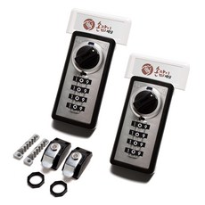 손잡이세상 다이얼 락커키 돌출형 2p + 네임택 화이트 2p 세트, 1세트