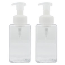 newnlook 洗手液慕斯按壓瓶 450ml, 透明, 2個