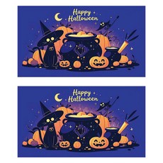 Eumes 萬聖節派對橫幅布條 2入, B款