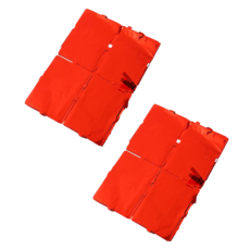 正月市集 方形生日派對背景簾 1 x 2 m, 紅色, 2個