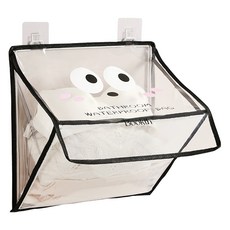 快樂輕鬆浴室防水淋浴衣物道具收納袋大號, 1個, 害羞的表情