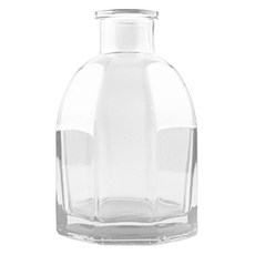 팔각 유리 엔틱 디퓨저 화병 120ml, 투명