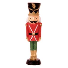 聖誕立正王室衛兵立式擺飾, 1個, 紅綠色, 12cm