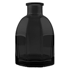 팔각 유리 엔틱 디퓨저 화병 120ml, 블랙