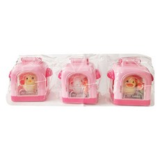 Hwangyong Toy 寵物屋 鴨子 + 小雞 + 兔子 套組, 混合顏色, 1套