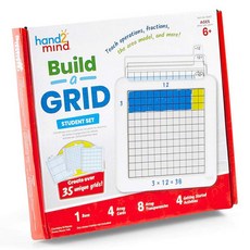 hand2mind Learning Resources 數學多功能格子板活動套組 IN92427, 1套