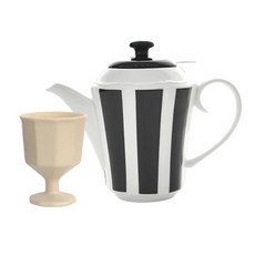 프렐류드 오드 고블렛 + 쥬뗌므 티팟 세트, 아이보리, 1세트