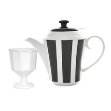 PRELUDE Ode 高腳杯 + Je t'aime 茶壺組, 1套, 白色