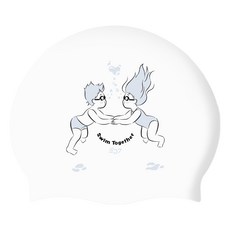 SD7 Swim Together 矽膠泳帽, 1個, 灰色