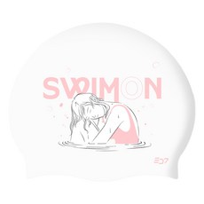SD7 Swim On 矽膠泳帽, Swim On WHT, 1個