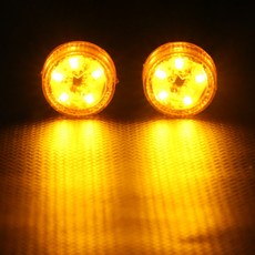 AUTO CREW 車用磁吸式防撞開門LED警示燈 AC-L08 2入, 1個, 黃色