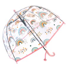 SK I&D 兒童透明彩虹圓頂傘