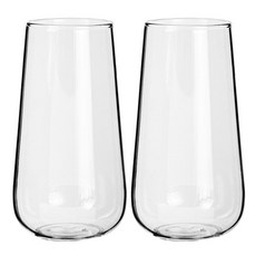 인블룸 홈카페 심플 유리컵 500ml, 투명, 2개