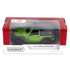 KiNSMART 2018 Jeep Wrangler 硬頂汽車 KT5412B, 綠色, 1個