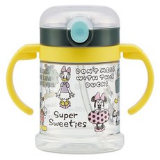 Skater 雙耳彈蓋式吸管水壺, 1個, 米奇, 260ml