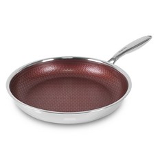 CLADIN Venezia 3層不沾不鏽鋼煎鍋 電磁爐適用, 1個, 24cm