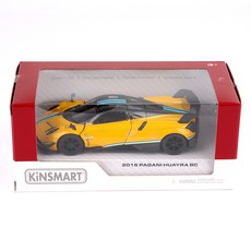 KiNSMAR 2016 帕加尼 Huayra BC 印花汽車 KT5400F, 黃色, 1套