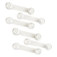 JHK 按鈕式雙重安全抽屜鎖, 6個, 白色