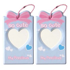 하트 포토카드 케이스, 블루, 2개, 1매