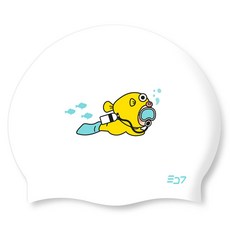 SD7 矽膠泳帽 SGL-CA516, 1個, 水肺潛水 Pinbo 白色