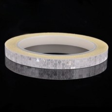 AUTO CREW 高亮度車用夜間安全線條反光貼紙 AC-21, 1個, 白色