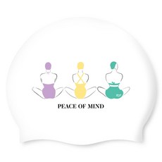 SD7 矽膠泳帽 SGL-CA509, 1個, 心靈祥和粉彩