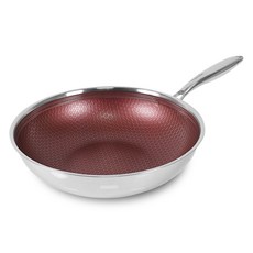 CLADIN Venezia IH電磁爐適用李連福不沾3層深炒鍋, 24cm, 1個