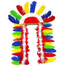 PARTY 09 大型印地安酋長帽, 1個, 混合顏色