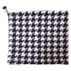 발그린 방한 기모 넥워머, 체크