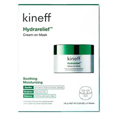 kineff 保濕舒緩霜狀面膜, 1個, 5入