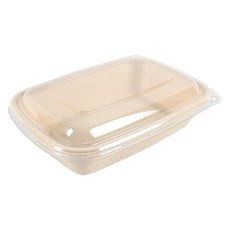 紙漿長方形容器750ml, 1個, 50個