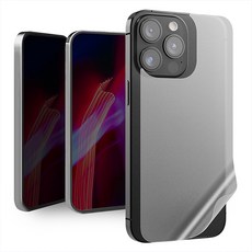 디자인플러스 깨지지않는 고투명 9H 강화필름 전면보호 2p + 후면보호 초슬림 지문방지 필름 세트, 1세트