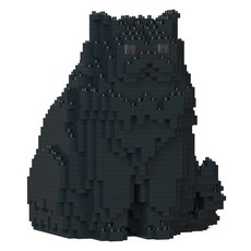 앉은 페르시안 고양이 블럭, 블랙, 1개