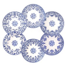 지앙 테마 쿠키접시, 1세트, 쿠키접시 6종, 미니어쳐블루